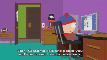 South Park Stan GIF - South Park Stan Grandma Said She Poked You GIFs