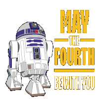 may the fourth be with you written on a poster
