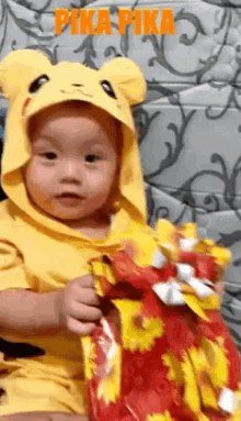 pika pika pikachu pokemon costume kid