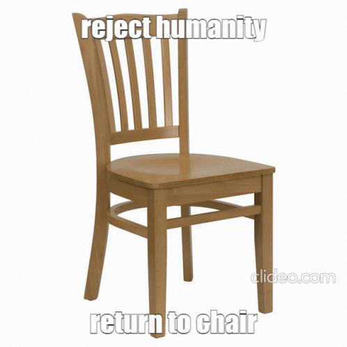 Chair Human GIF - Chair Human Reject GIFs