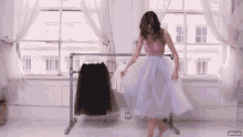 Alexa Chung Ballet Dress GIF - Alexa Chung Ballet Dress Pose GIFs