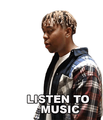 Listen To Music Ybn Cordae Sticker - Listen To Music Ybn Cordae More Life Song Stickers