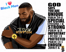 a poster that says god says you are unique
