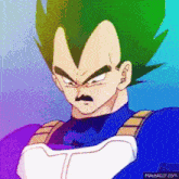 a cartoon character with a mustache is looking at the camera .