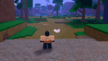 a person is standing on a staircase in a video game with a lot of smoke coming out of it .