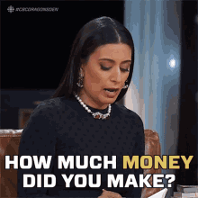 How Much Money Did You Make Manjit Minhas GIF - How Much Money Did You Make Manjit Minhas Dragons Den GIFs