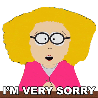 Im Very Sorry Principal Victoria Sticker - Im Very Sorry Principal Victoria South Park Stickers