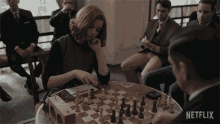 Playing Chess Anya Taylor Joy GIF - Playing Chess Anya Taylor Joy Beth Harmon GIFs