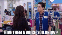 Superstore Jonah Simms GIF - Superstore Jonah Simms Give Them A Voice You Know GIFs