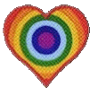 Rainbow Heart Love Sticker - Rainbow Heart Heart Love Stickers