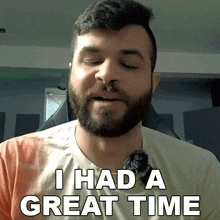 I Had A Great Time Andrew Baena GIF - I Had A Great Time Andrew Baena I Had A Wonderful Time GIFs