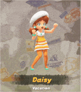 a video game character named daisy vacation is dancing