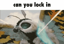 a picture of a moth that says can you lock in