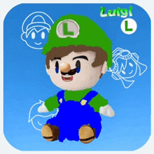 Plush Luigi GIF