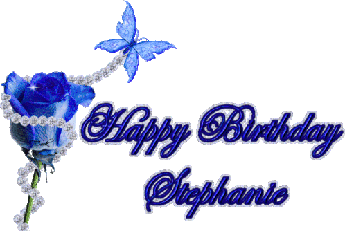 Happy Birthday Stephanie Birthday Sticker - Happy Birthday Stephanie Birthday Greetings Stickers