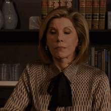 stare diane lockhart the good fight straight faced look