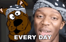 Everyday Scooby Doo GIF - Everyday Scooby Doo Headwrap GIFs