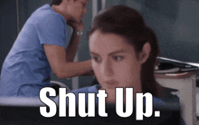 Greys Anatomy Jules Millin GIF - Greys Anatomy Jules Millin Shut Up GIFs