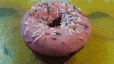 Pink Frosting Donut Donuts GIF