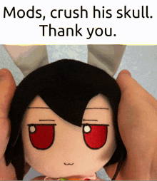 Tewi Inaba Mods Crush His Skull GIF - Tewi Inaba Mods Crush His Skull Touhou Fumo GIFs