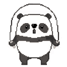 panda cute jump rope fun play