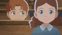 a boy and a girl are standing next to each other and the girl is making a funny face