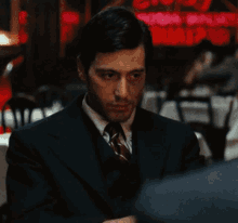 The God Father Michael Corleone GIF - The God Father Michael Corleone Staring GIFs