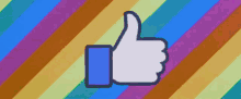 Like Facebook GIF - Like Facebook Rainbow GIFs