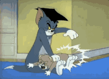 Tom And Jerry Spank GIF