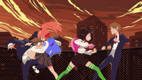 River City Girls Fight GIF - River City Girls Fight Anime - Discover &  Share GIFs