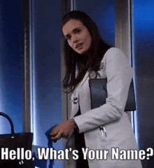 Chicago Med Natalie Manning GIF - Chicago Med Natalie Manning Hello Whats Your Name GIFs