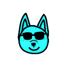 furry minty husky sunglasses spin