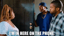 Friday Movie Im In Here On The Phone GIF - Friday Movie Friday Im In Here On The Phone GIFs