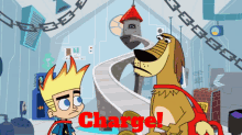 Johnny Test Charge GIF - Johnny Test Charge Dukey GIFs