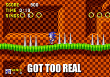 Sonic Dead GIF - Sonic Dead Got Too Real GIFs