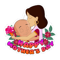 Happy Mother'S Day Raju Sticker - Happy Mother'S Day Raju Chhota Bheem Stickers