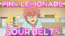 Pink Lemonade Sour Belts Kisumi Free GIF