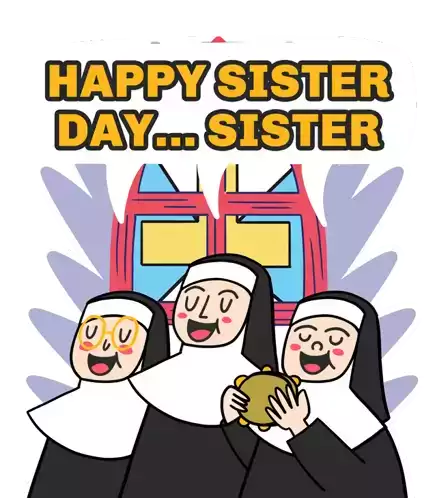 Happy Sisters Day Its Sisters Day Sticker - Happy Sisters Day Its Sisters Day National Sisters Day Stickers
