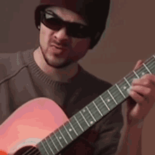 playing guitar joe penna mystery guitar man excited music