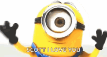 Minion Kiss GIF - Minion Kiss I Love You Scott GIFs