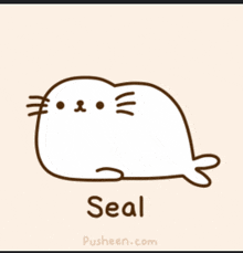 a drawing of a seal with the name seal written below it