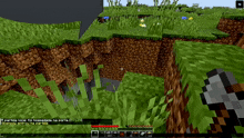 a screenshot of a minecraft game with a speech bubble that says " a partida local "
