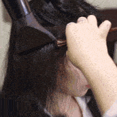 Fixing My Hair Tina Yong GIF - Fixing My Hair Tina Yong Blow Drying GIFs