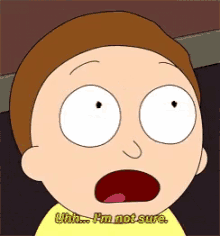 Rick And Morty Im Not Sure GIF - Rick And Morty Morty Im Not Sure GIFs