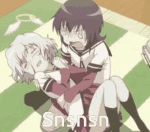 Snsns Anime Blush GIF - Snsns Anime Blush Anime Angel GIFs