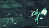 a gif from gifrun.com shows a man kicking someone