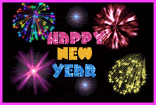 Beautiful Happy New Year GIF - Beautiful Happy New Year Fireworks GIFs