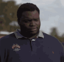 a man wearing a polo ralph lauren shirt says " i have "
