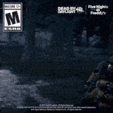a poster for dead by daylight shows a bunny with a knife