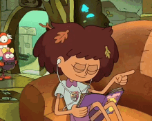 Amphibia Listening To Music GIF - Amphibia Listening To Music Anne Boonchuy GIFs